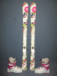 ROSSIGNOL DIVA 130cm + Lyžáky 24,5cm