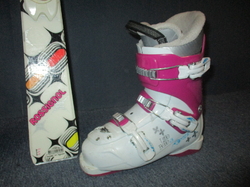ROSSIGNOL DIVA 130cm + Lyžáky 24,5cm