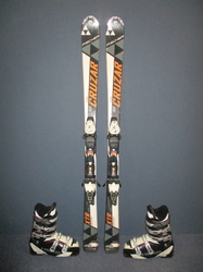 Carvingové lyže FISCHER CRUZAR XTR 150cm + Lyžáky 28cm, VÝBORNÝ STAV