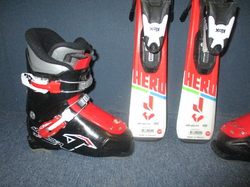 ROSSIGNOL HERO 100cm + Lyžáky 20,5cm