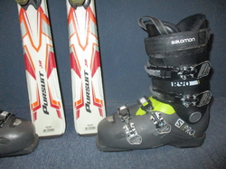 ROSSIGNOL PURSUIT Jr 140cm + Lyžáky 26,5cm