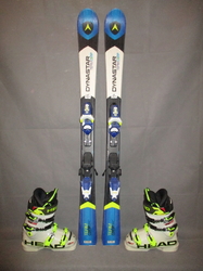 Juniorské lyže DYNASTAR TEAM COMP 120cm + Lyžáky 23,5cm, VÝBORNÝ STAV