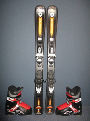 Dětské lyže DYNASTAR TEAM SPEED 100cm + Lyžáky 21,5cm, SUPER STAV