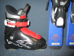 SALOMON QST MAX Jr 90cm + Lyžáky 18,5cm