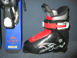 SALOMON QST MAX Jr 90cm + Lyžáky 18,5cm