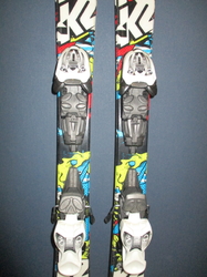 Dětské lyže K2 INDY 100cm + Lyžáky 21,5cm, VÝBORNÝ STAV 