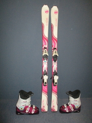 Juniorské lyže DYNAMIC LIGHT ELVE 150cm + Lyžáky 26cm, SUPER STAV 