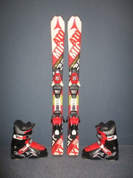 Dětské lyže ATOMIC REDSTER XT 100cm + Lyžáky 20,5cm, SUPER STAV
