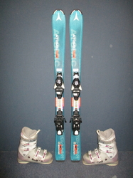 Juniorské lyže ATOMIC VANTAGE X JR 120cm + Lyžáky 24,5cm, VÝBORNÝ STAV