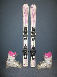 Dětské lyže DYNAMIC LIGHT ELVE 100cm + Lyžáky 20,5cm, SUPER STAV 