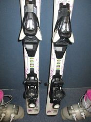 Dětské lyže DYNAMIC LIGHT ELVE 100cm + Lyžáky 20,5cm, SUPER STAV 