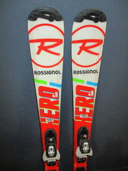 Juniorské lyže ROSSIGNOL HERO 120cm + Lyžáky 23,5cm, VÝBORNÝ STAV 