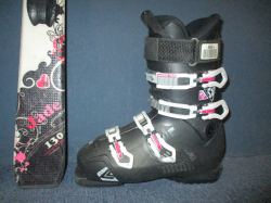 SALOMON JADE Jr 130cm + Lyžáky 25,5cm