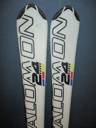 Juniorské lyže SALOMON RACE 24HRS 130cm + Lyžáky 26,5cm, VÝBORNÝ STAV