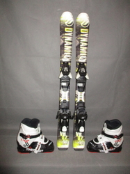 Dětské lyže DYNAMIC VR 07 90cm + Lyžáky 19,5cm, SUPER STAV 