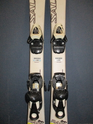 Dětské lyže SALOMON 24HRS 90cm + Lyžáky 19,5cm, VÝBORNÝ STAV