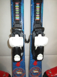 Dětské lyže TECNO PRO PLANES 100cm + Lyžáky 21,5cm, SUPER STAV