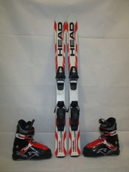 HEAD SUPERSHAPE 107cm + Lyžáky 21,5cm