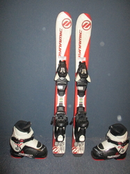 Dětské lyže DYNAMIC VR 07 80cm + Lyžáky 16,5cm, SUPER STAV