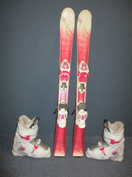 Dětské lyže VÖLKL CHICA 100cm + Lyžáky 20cm, SUPER STAV