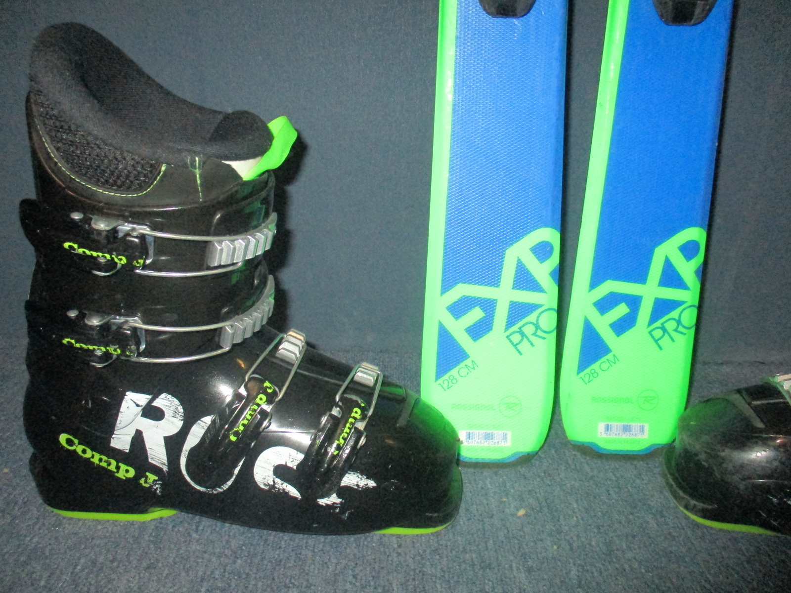 ROSSIGNOL EXPERIENCE PRO 128cm + Lyžáky 24,5cm 