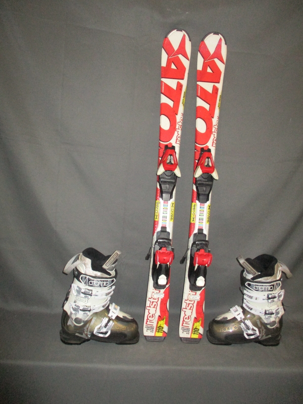 Dětské lyže ATOMIC REDSTER 110cm + Lyžáky 22,5cm, SUPER STAV