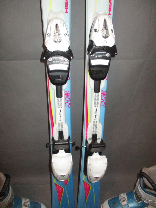 Juniorské lyže HEAD MYA 117cm + Lyžáky 23,5cm, VÝBORNÝ STAV