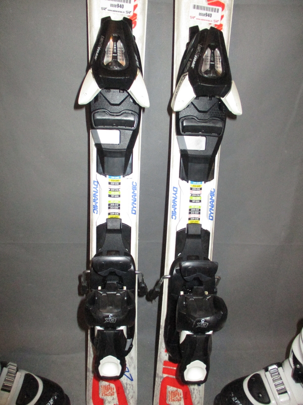 Dětské lyže DYNAMIC VR 07 90cm + Lyžáky 20,5cm, SUPER STAV