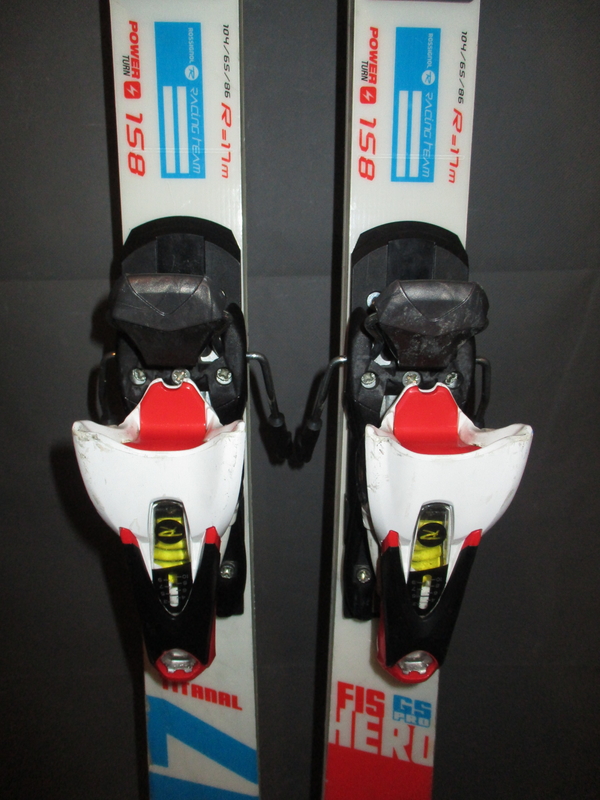 Juniorské sportovní lyže ROSSIGNOL HERO GS PRO FIS F-17 158cm, SUPER STAV