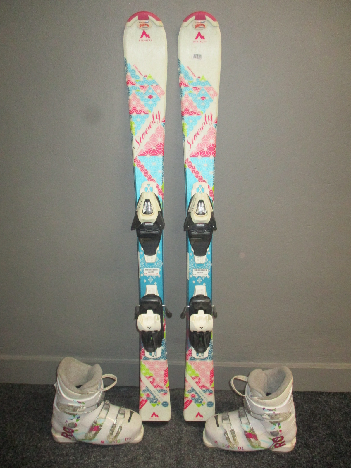 MCKINLEY SWEETY 21/22 110cm + Lyžáky 21,5cm