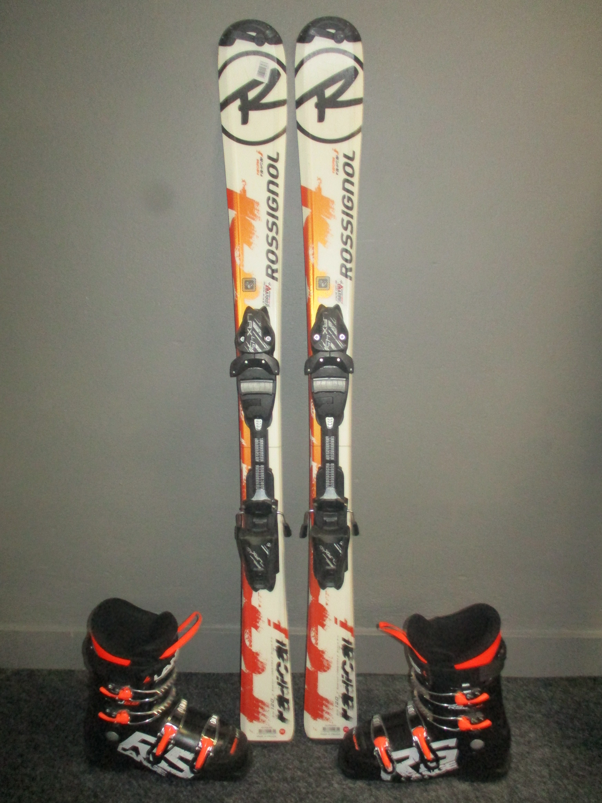 ROSSIGNOL RADICAL RSX 120cm + Lyžáky 24,5cm