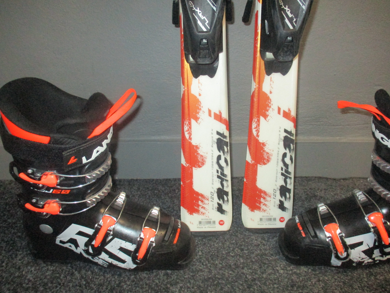 ROSSIGNOL RADICAL RSX 120cm + Lyžáky 24,5cm