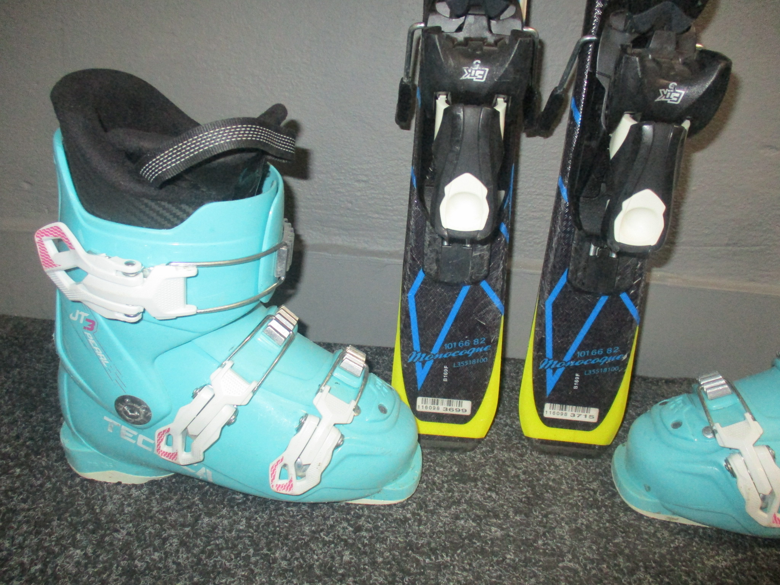 SALOMON X-RACE 100cm + Lyžáky 21,5cm