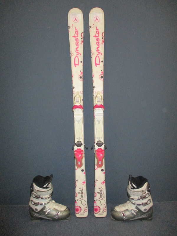 Juniorské lyže DYNASTAR STARLETT 150cm + Lyžáky 26,5cm, SUPER STAV
