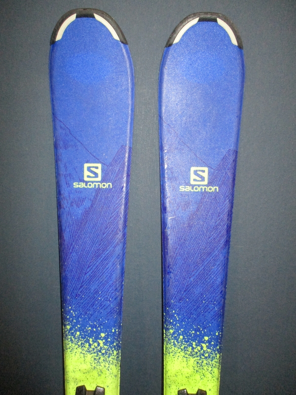 Juniorské lyže SALOMON QST MAX Jr 120cm + Lyžáky 24cm, VÝBORNÝ STAV