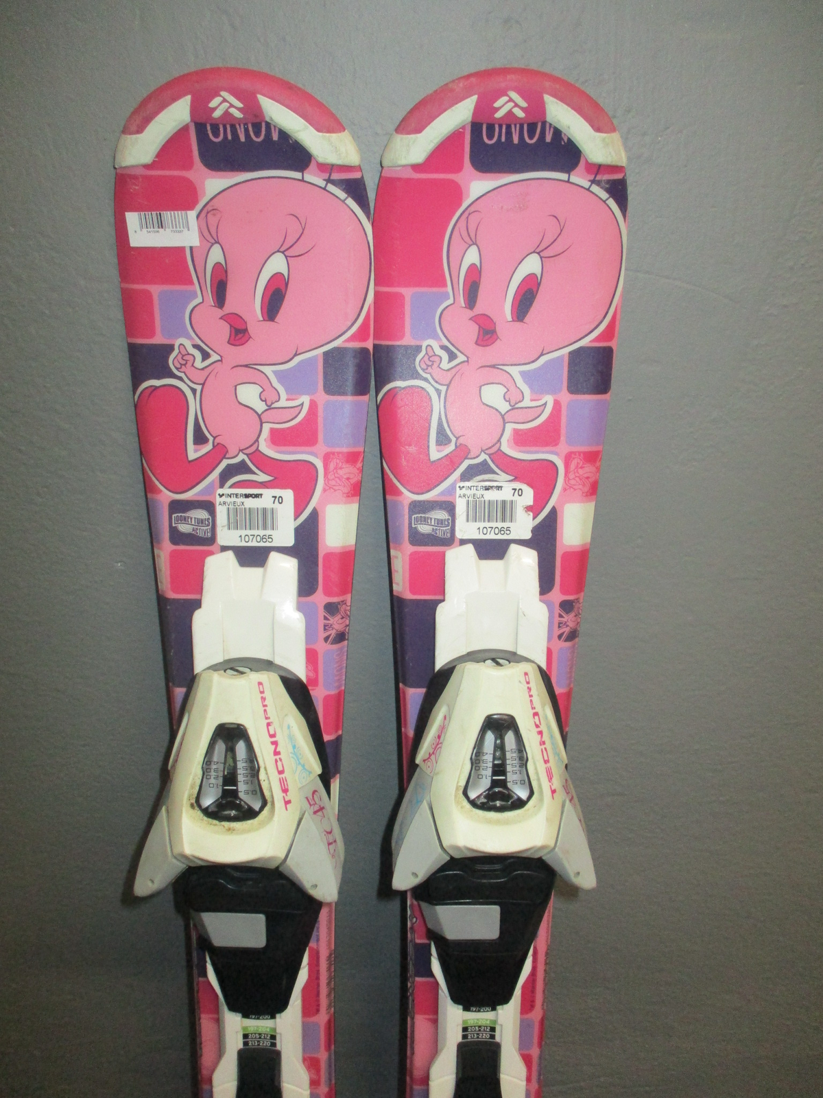 TECNO PRO LOONEY TUNES 70cm + Lyžáky 16,5cm