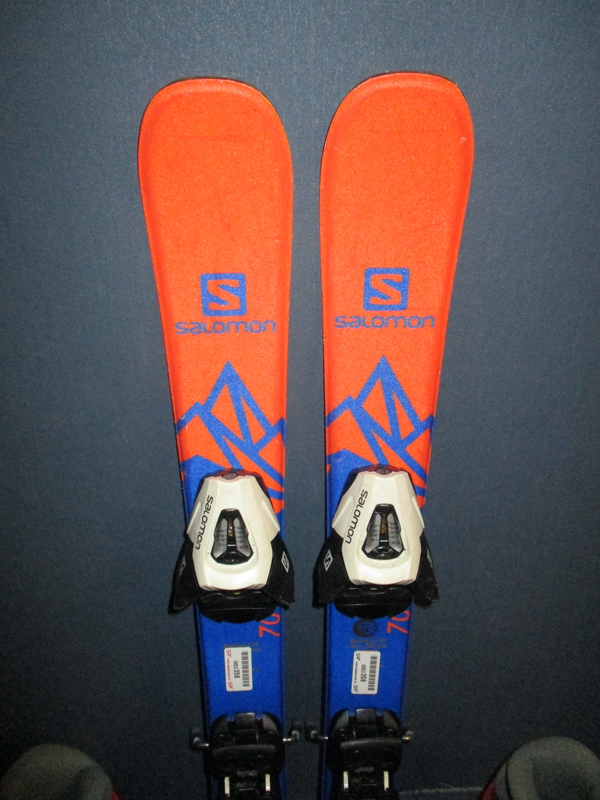 Dětské lyže SALOMON QST MAX Jr 70cm + Lyžáky 15,5cm, SUPER STAV