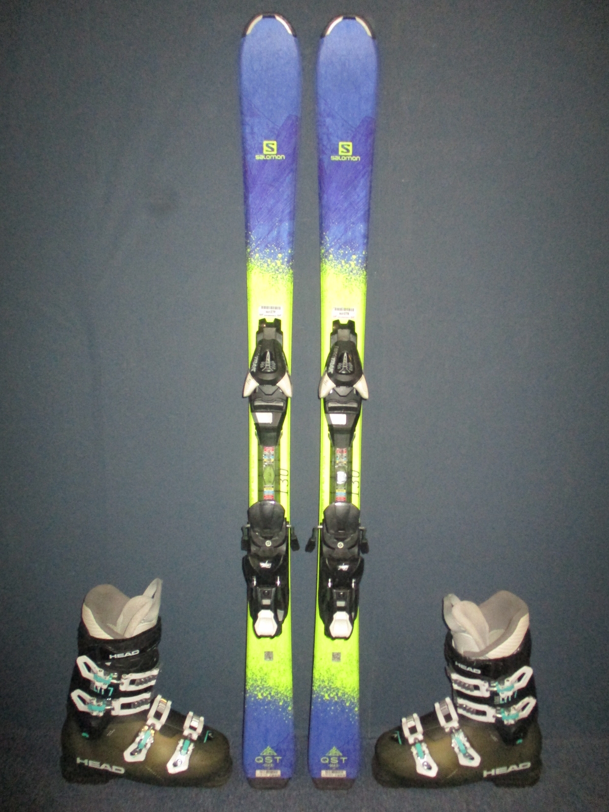 SALOMON QST MAX Jr 130cm + Lyžáky 25,5cm