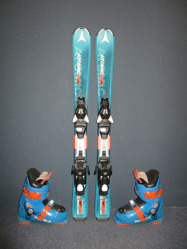 Dětské lyže ATOMIC VANTAGE X 100cm + Lyžáky 21,5cm, SUPER STAV