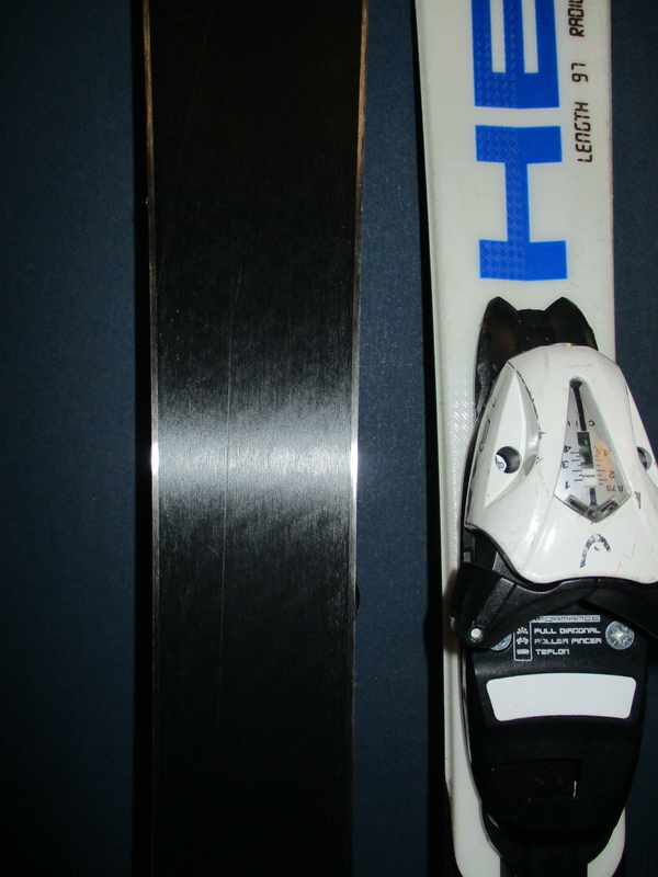 Dětské lyže HEAD SUPERSHAPE 97cm + Lyžáky 20,5cm, SUPER STAV